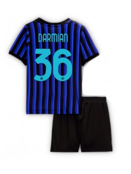 Inter Milan Matteo Darmian #36 Heimtrikotsatz für Kinder 2025-26 Kurzarm (+ Kurze Hosen)